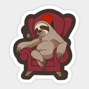 Sophisticated Sloth Sticker